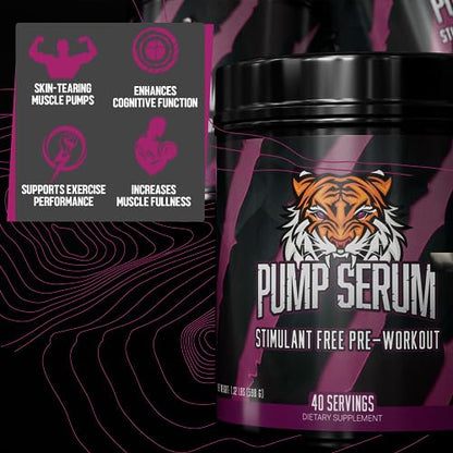 Huge Supplements Pump Serum, Stim Free Pre Workout and Nitric Oxide Booster Huge SupplementsUS supplements