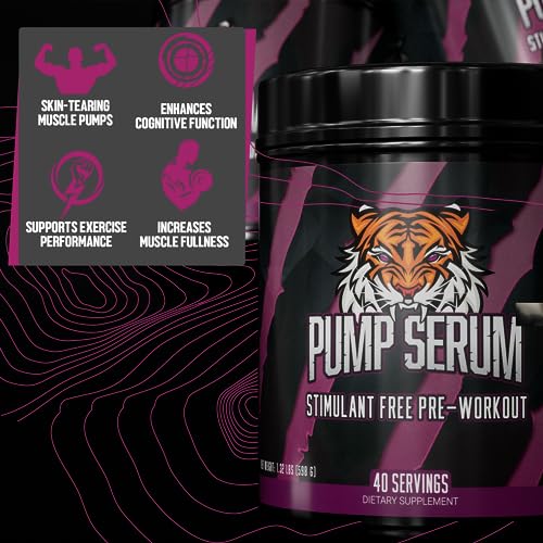 Huge Supplements Pump Serum, Stim Free Pre Workout and Nitric Oxide Booster Huge SupplementsAu supplements