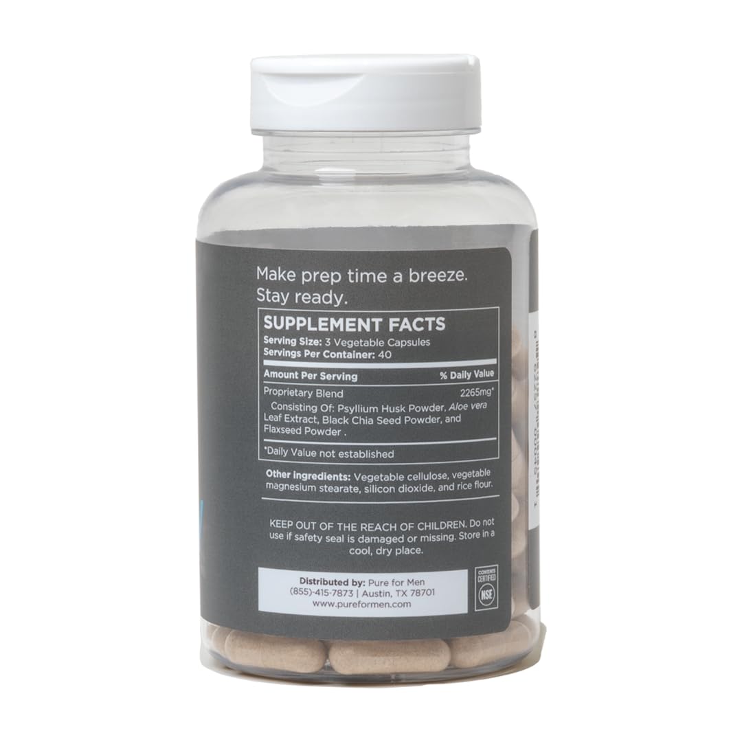 Pure for Men Original Vegan Cleanliness Stay Ready Fiber Supplement Pure for MenUS supplements