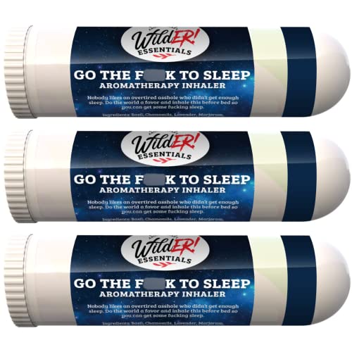 Wilder Essentials 3 Pack of Go The F to Sleep Aromatherapy Nasal Inhalers Made with 100% Natural mEssentialsAu supplements