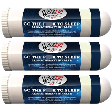 Wilder Essentials 3 Pack of Go The F to Sleep Aromatherapy Nasal Inhalers Made with 100% Natural mEssentialsAu supplements
