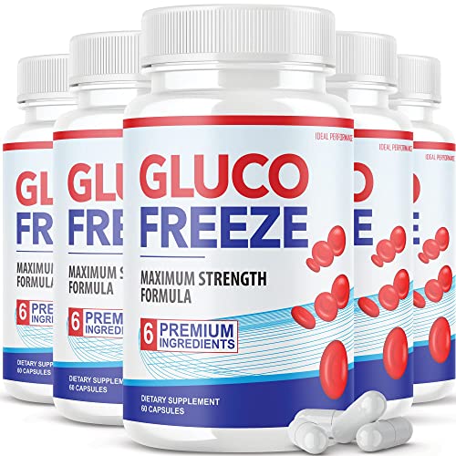 (5 Pack) Glucofreeze Pills - Official Formula Gluco Freeze Pills - Glucofreeze Pills IDEAL PERFORMANCEUS supplements