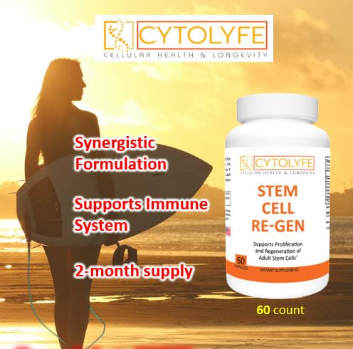 CYTOLYFE Stem Cell-Regen/synergistic Blend for Immune System & Bone Marrow Support / 60 Capsules CYTOLYFEAu supplements