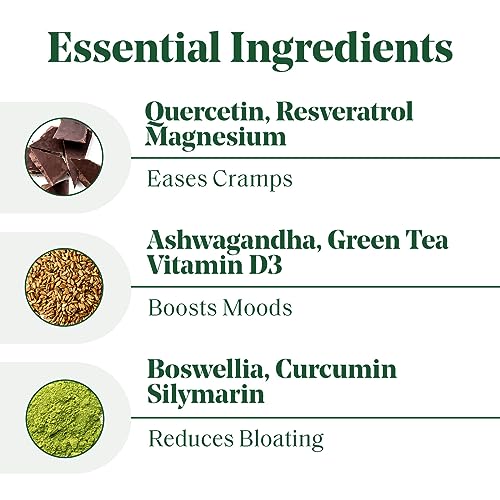 PMS & Period Relief - Menstrual Cramp Relief: No More Period Cramps, Mood Swings, or Bloating SemaineAu supplements
