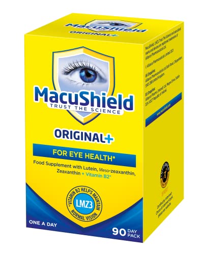 MacuShield Original Plus Capsules - 90 Day Pack, Eye Health Food Supplement containing MacushieldUS supplements