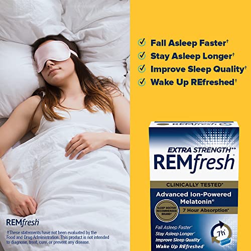 REMfresh 2mg Advanced Melatonin Sleep Aid Supplement (36 Caplets) REMfreshUS supplements