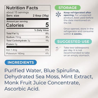 TrueSeaMoss Wildcrafted Irish Sea Moss Gel – Nutritious Raw Seamoss Rich in Minerals TrueSeaMossUS supplements