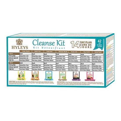HYLEYS Tea 14 Days Cleanse Kit - 42 Tea Bags (100% Natural, Sugar Free, Gluten Free HYLEYSUS supplements