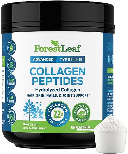 Collagen Peptides Powder Unflavored - Hydrolyzed Collagen Protein Powder ForestLeafUS supplements