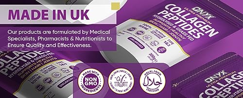 Premium Collagen Powder (Type I, III) Hydrolysed Bovine Collagen Peptides Powder - Halal Certified ONYX INGREDIENTS 101Au supplements