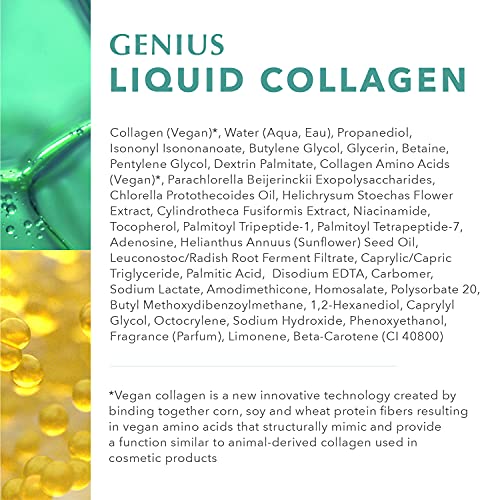 Algenist GENIUS Liquid Collagen - Vegan, Plant-Based Collagen Dropper with Vitamin E & Omega 3 ALGENISTAu supplements