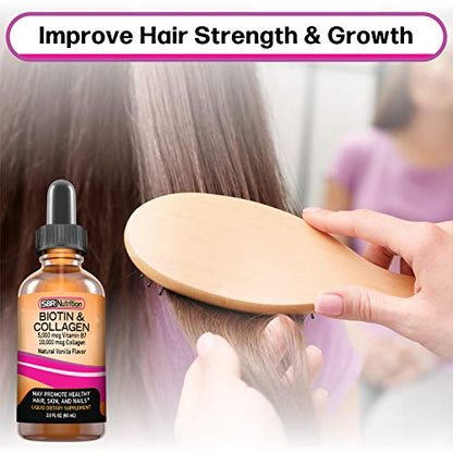 SBR Nutrition Biotin and Collagen Liquid Drops Daily Food Supplement, Vitamins SBR NutritionUS supplements