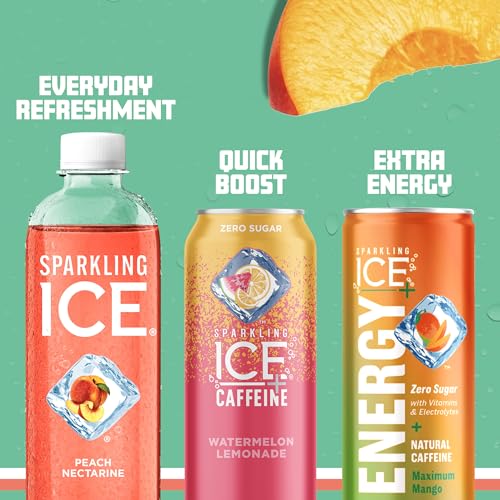 Sparkling Ice, Peach Nectarine Sparkling Water, Zero Sugar Flavored Water, with Vitamins Sparkling ICEUS supplements