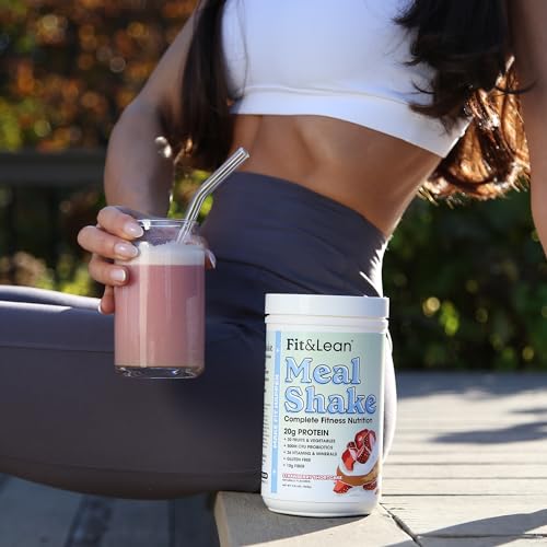 Fit & Lean Meal Shake, Fat Burning Meal Replacement, Protein, Fiber, Probiotics, Strawberry Fit & LeanUS supplements