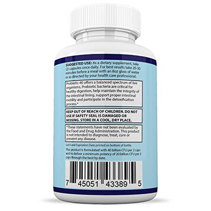 Justified Laboratories (3 Pack) Clear Nails Plus Max Pills 40 Billion CFU Probiotic 60 Caps Justified LaboratoriesUS supplements