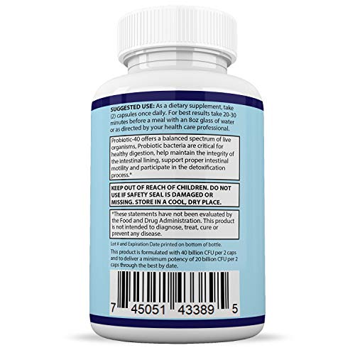 Justified Laboratories (3 Pack) Clear Nails Plus Max Pills 40 Billion CFU Probiotic 60 Caps Justified LaboratoriesUS supplements