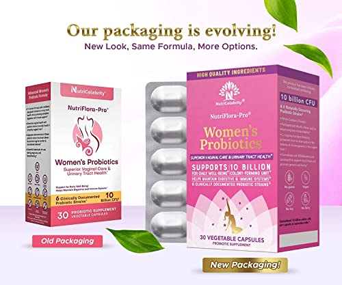 Nutricelebrity NutriFlora-Pro Probiotics for Women - Support Vaginal, Urinary Health NutricelebrityAu supplements
