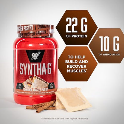 BSN SYNTHA-6 Whey Protein Powder with Micellar Casein, Milk Isolate, Cinnamon Toaster BSNUS supplements