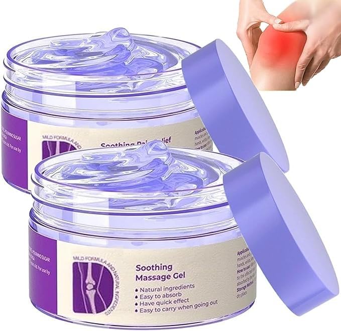 2PCS Joint Purple Gel, Purple Relief Soothing Massage Cream,Joint Activities Throughout The Body, Soothes Knees, Lumbar, Neck, Hands, and Feet AoamsfuAu supplements