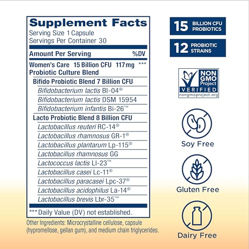 Renew Life Women's Probiotic Capsules, Supports pH Balance for Women, Vaginal, Urinary Renew LifeUS supplements