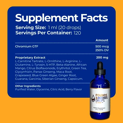 Dirobi Pounds and Inches Weight Management Drops, Liquid Supplement Pounds and Inches DropsUS supplements