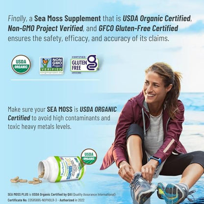 Power By Naturals Sea Moss Plus - USDA Certified Organic Wildcrafted Irish Power By NaturalsUS supplements