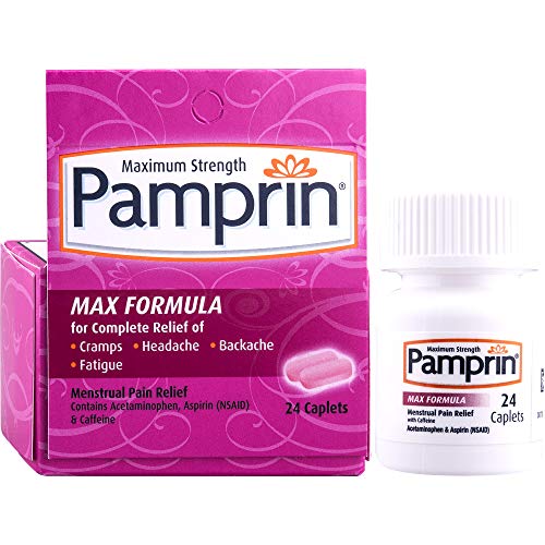 Pamprin Max Menstrual Pain Relief, Maximum Strength, Caplets, 24 ct. PamprinAu supplements