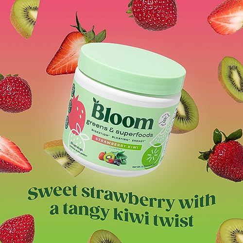 Bloom Nutrition Super Greens Powder Smoothie & Juice Mix (Strawberry Kiwi) Bloom NutritionUS supplements