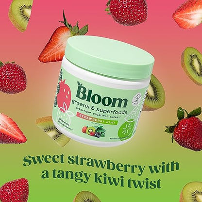 Bloom Nutrition Super Greens Powder Smoothie & Juice Mix (Strawberry Kiwi) Bloom NutritionUS supplements