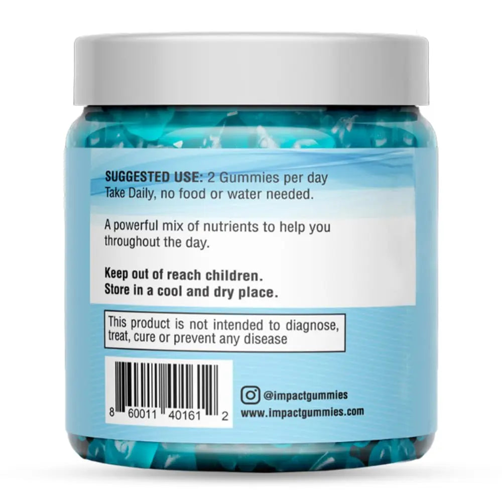 Youth Athletic Gummies – Kids Multivitamin Gummies with Essential Nutrients, Immune & Energy Support, Vegan & Gelatin-Free IMPACTAu supplements
