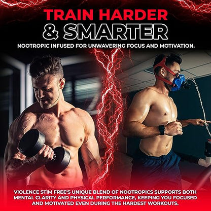 VIOLENCE Stim Free Pre Workout Powder by REVSCI, Precision Dosed Non Stim Preworkout Revolution ScienceUS supplements