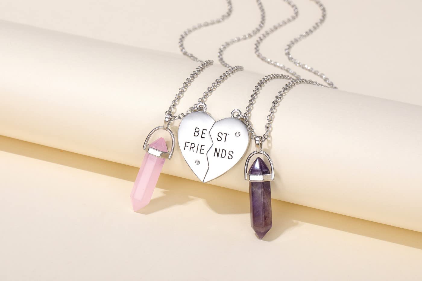 PESOENTH Best Friend Necklace for 2 Girls Gifts- BFF Friendship Necklaces Women Matching PESOENTHAu supplements