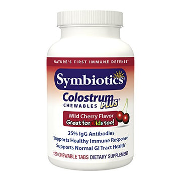 Symbiotics Colostrum 120ct Chewables Plus - Immunity Support for Adult & Kids SymbioticsUS supplements