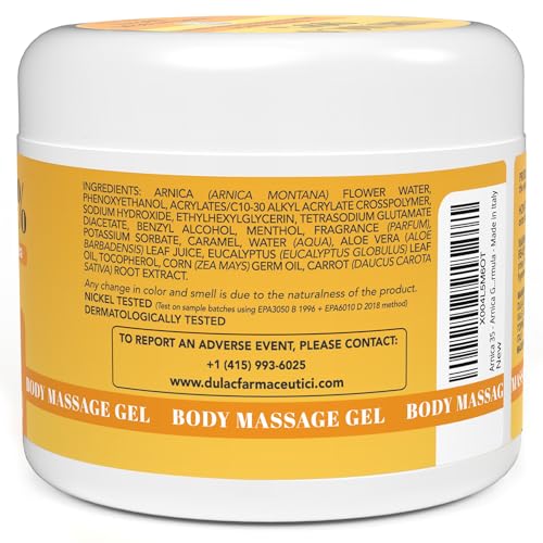 Arnica 35 Arnica Body Massage Gel – Water-Based Cosmetic Massage Gel with Arnica Montana, Fast-Absorbing Lightweight Texture, Non-Greasy Feel, Dermatologically Tested, 16.9 fl oz ArnicaAu supplements