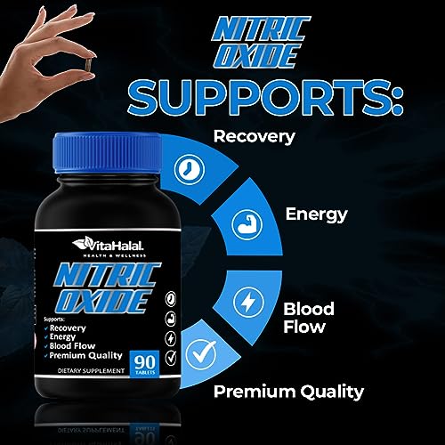 VitaHalal Nitric Oxide Supplement - Powerful Nitric Oxide Booster for Men to Support Blood VitaHalalUS supplements