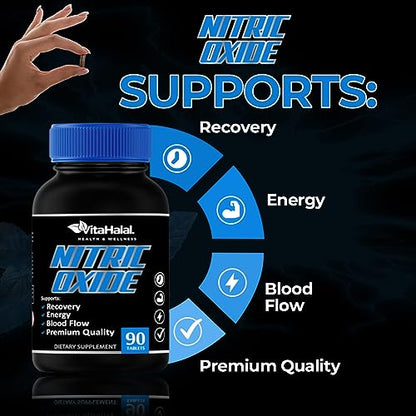 VitaHalal Nitric Oxide Supplement - Powerful Nitric Oxide Booster for Men to Support Blood VitaHalalUS supplements