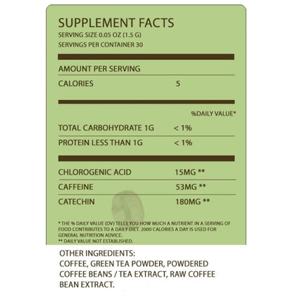 Fine USA Green Tea & Coffee | Clean Energy & Focus | Boost Metabolism | Catechins FINE USAUS supplements