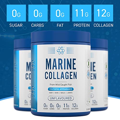 Applied Nutrition Marine Hydrolysed Collagen Powder from Wild Salmon - Protein for Health, Skin, Hair, Nails, Bones, Muscle & Joints Applied NutritionAu supplements