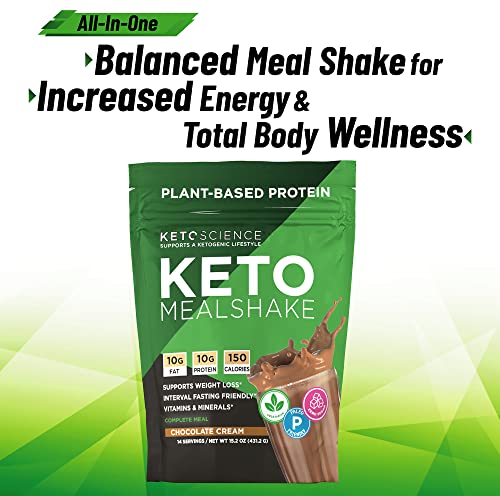 Keto Science Plant Based Protein, Keto Meal Shake, Supports Weight Management Keto ScienceAu supplements
