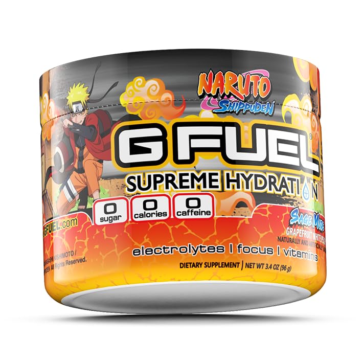 G Fuel Naruto Sage Mode Electrolytes Powder, Water Mix for Hydration, Energy and Focus G fuelAu supplements
