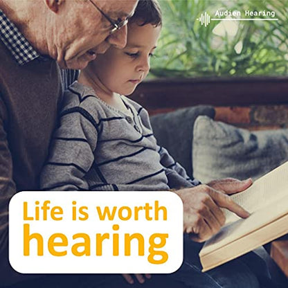 Audien ATOM Rechargeable Hearing Amplifier to Aid and Assist Hearing Audien HearingUS supplements
