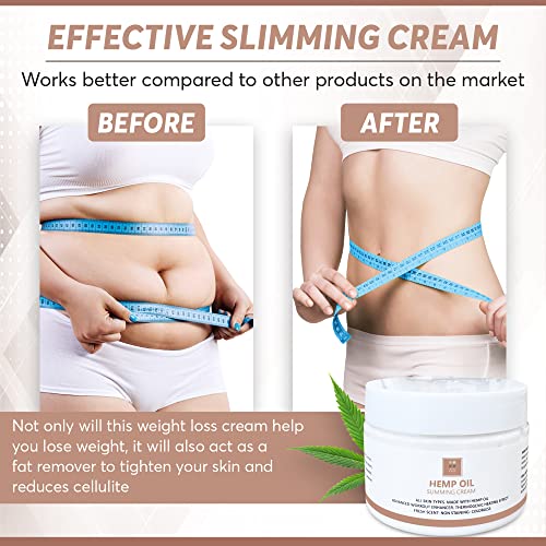 Full Body Hemp oil Slimming Hot Cream - Weight Loss Fat Burning Inch Reducing Heath SecretUS supplements