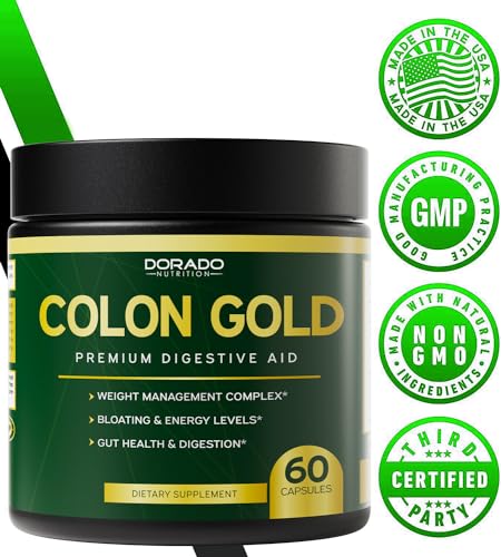Colon Cleanse and Gut Detox for Weight Management & Digestive Support - Cascara Sagraoda DORADO NUTRITIONUS supplements