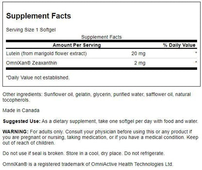 Swanson Synergistic Eye Health - Lutein and Zeaxanthin Supplement SwansonUS supplements