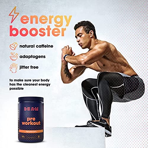 BEAM Pre-Workout Powder | Vegan Energy Booster Powdered Drink with All-Natural BEAMAu supplements