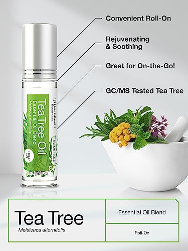 Horbaach Tea Tree Essential Oil Roll On Blend | .33 fl oz (Pack of 2) | Roller for Skin HorbäachAu supplements