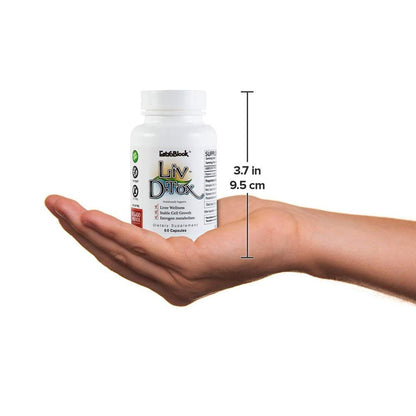 Liv D-Tox - 60 Capsules - Liver Detox and Cleanse Support Health Supplement, with Turmeric The Delgado Protocol for HealthUS supplements