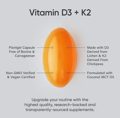 (Pack of 1) 160 Vegan Certified, Non GMO Liquid Softgels rozzunSports Research Vitamin Rozzun Creative VisionUS supplements