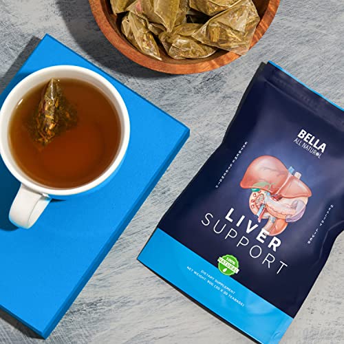 Bella All Natural Liver Detox Drink - Liver Cleanse Detox & Repair Tea with Blessed Thistle Bella All NaturalUS supplements