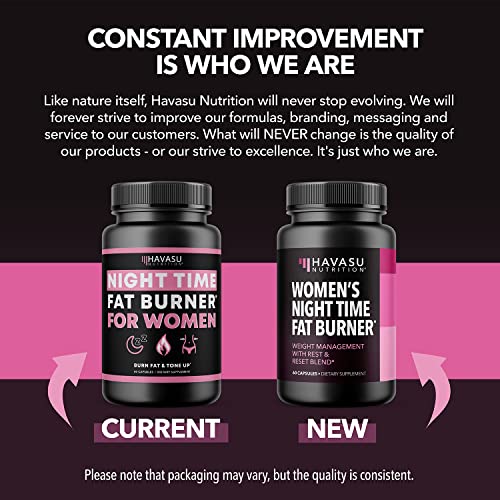 Night Time Fat Burner for Women | Weight Loss and Sleep Support Blend With Vitamin D HAVASU NUTRITIONUS supplements